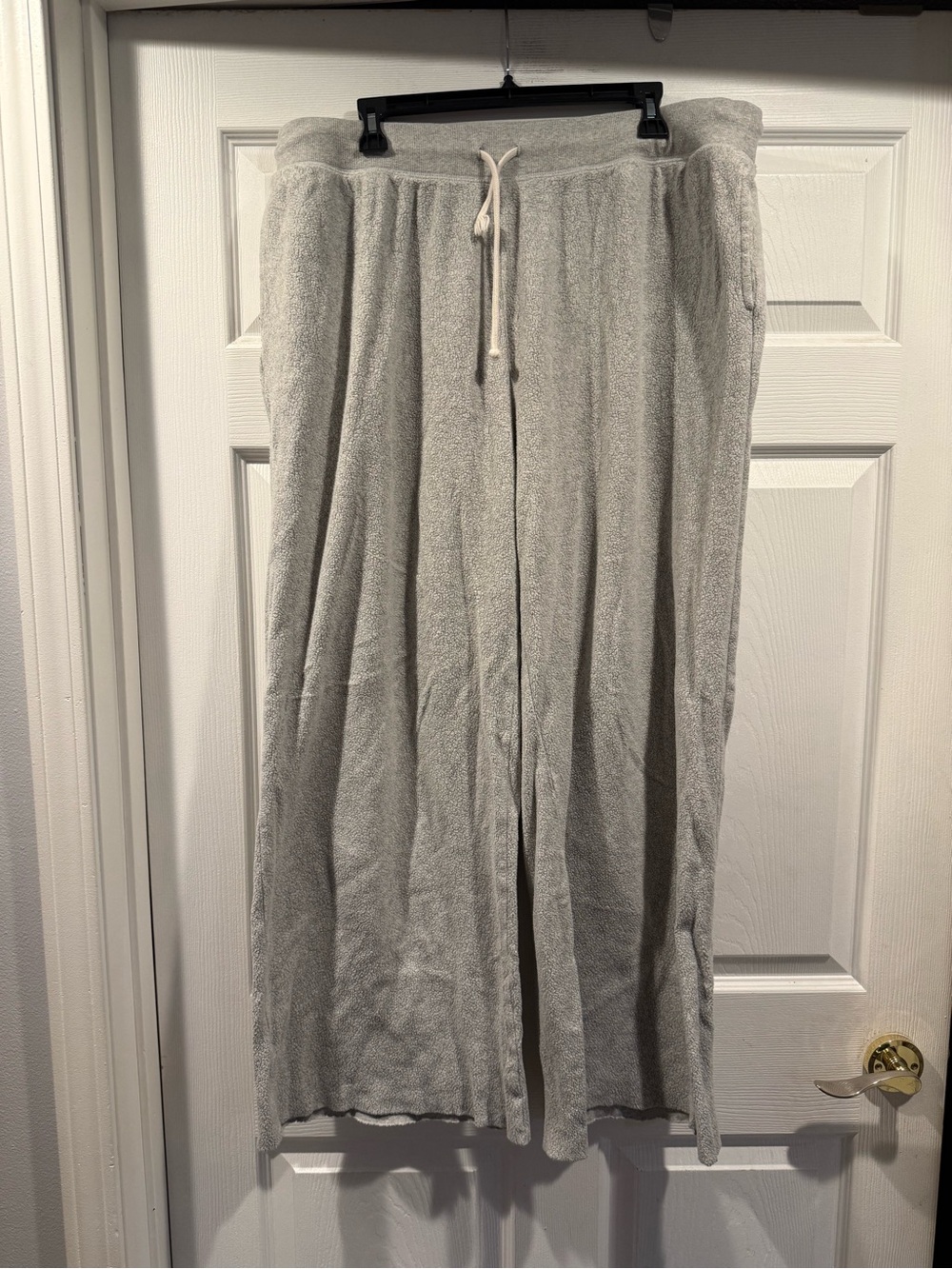 aerie Light Gray Knit Wide-Leg Lounge Sweat Pants. Size XL long